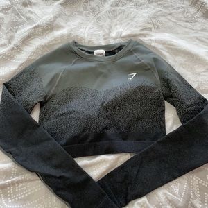 Gymshark long sleeve workout crop top
